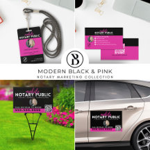 Modern Script Mobile Notary Marketing Kit