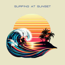 Surfing at Sunset