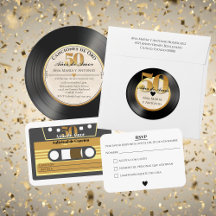 Spanish Retro Vinyl Record Wedding Anniversary