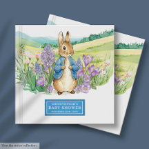 Classic Peter Rabbit Baby Shower Guest Book 104B