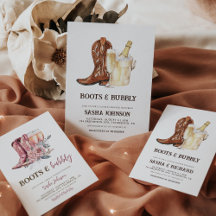 Boots and Bubbly Rustic Western Bridal Shower
