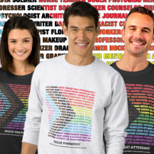 LGBTQ Pride Professions Word Cloud Collection