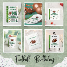 First Down Football Birthday