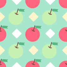 ★Coming Soon★ Cute Red & Green Apple Pattern