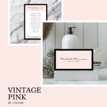 Vintage Pink Beauty Business Suite