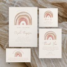 Boho Rainbow Neutral Baby Shower