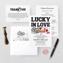 Retro Lucky In Love Vegas Bachelorette Collection