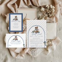 Berry Sweet Blueberry Bear Baby Boy Shower