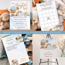 Blue Pumpkin New Chapter Fall Baby Shower