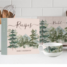 Watercolor Rustic Forest and mountain Home Decor