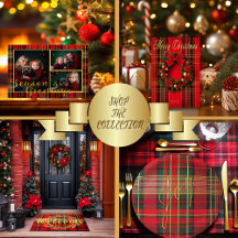 Classic Red and Green Tartan Plaid Collection 