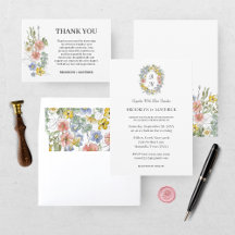 Formal Floral Monogram Crest Wedding Collection