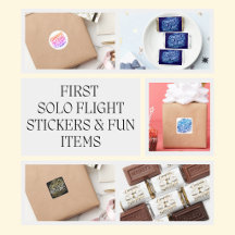 First Solo Flight - Stickers & Fun Items