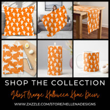 Ghosts Orange Halloween Home Decor