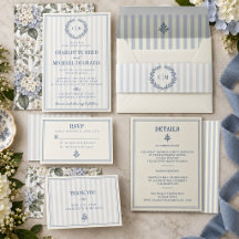 French Country Wedding Hydrangea Dragonfly Suite