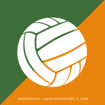 green and orange volleyball team colors