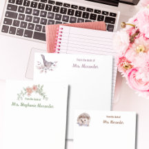 Watercolor Notepads & Post-It Notes