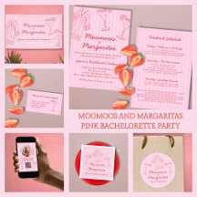 Moomoos & Margaritas Pink & Red Bachelorette Party