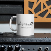 Music Notes Custom Band or Choir Teacher Gifts