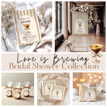 Love is Brewing Espresso Martini Bow Bridal Shower
