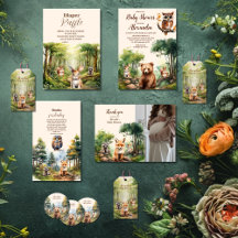 Cute Woodland Animals Baby Shower