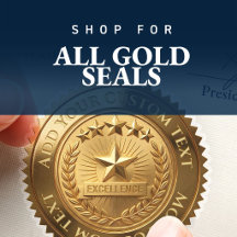 All Themed Gold Seals & Stickers