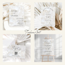 Ocean Symphony Elegant Abstract Wedding Collection