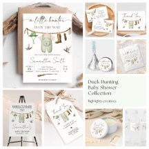 Little Hunter Duck Baby Shower Collection   BS83