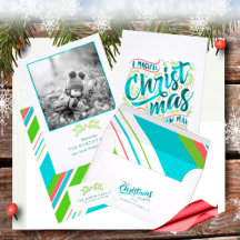 Magical Christmas Typography Teal