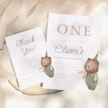 Teddy Bear Boy First Birthday Party