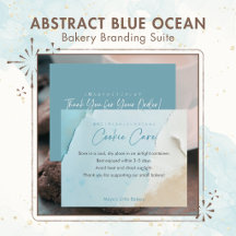 Abstract Blue Ocean Bakery Branding Suite
