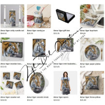 Gifts with Amur tiger design