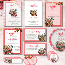 Fall Harvest Apple of our eye baby shower 