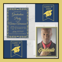 Blue and Gold Graduation Party