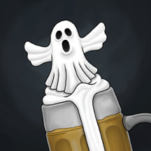 Spooky Halloween Party Ghost