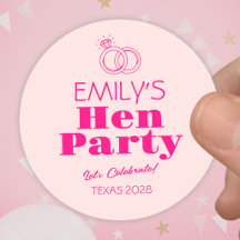Pink Bachelorette Hen Party