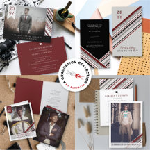 PREPPY COLOR PIN STRIPES MODERN CLASSIC GRADUATION