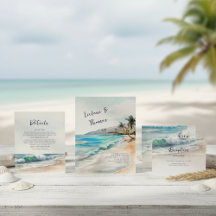 Seaside Serenity Tropical Beach Wedding