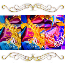 “Gold Butterfly” Monogram MousePads