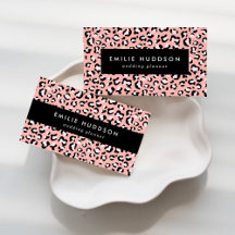 Pink Leopard Business Cards Collection