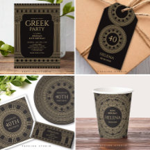 GREEK PARTY WITH DARK BACKGROUND