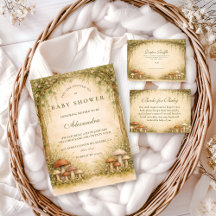 Woodland Mushroom Arch Baby Shower