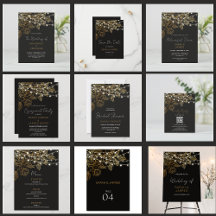 Gold Flowers String Lights