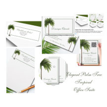  Elegant Palm Tree Tropical Office Suite 