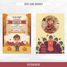Thanksgiving Turkey Fall Children's Birthday Party