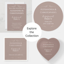 Modern Chic Wedding Engagement Party Boho Beige