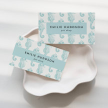Tropical Seahorses Business Cards Collection