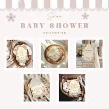 Romantic Floral Swan Baby Shower