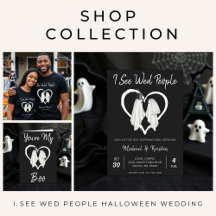 I See Wed People Ghost Halloween Wedding