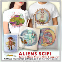 Aliens gifts, apparel